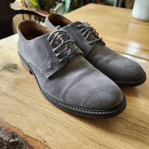 Vionic Mens Graham Wingtip‎ Oxford Gray Suede Leather Comfort Dress Shoes Size 9